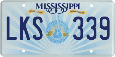 MS license plate LKS339