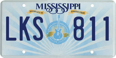 MS license plate LKS811