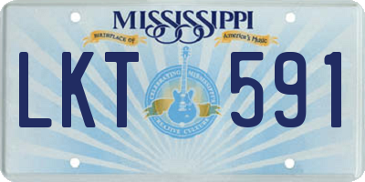 MS license plate LKT591