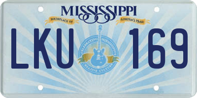 MS license plate LKU169