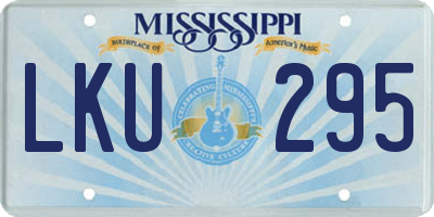 MS license plate LKU295