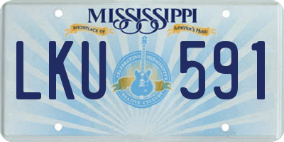MS license plate LKU591