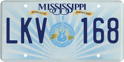 MS license plate LKV168