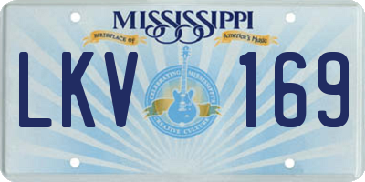 MS license plate LKV169