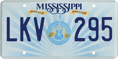 MS license plate LKV295