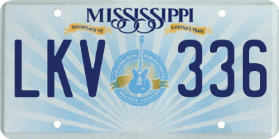 MS license plate LKV336