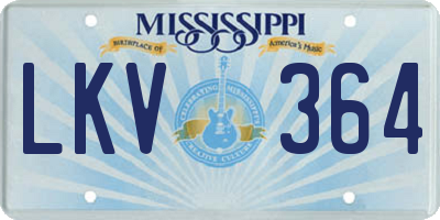 MS license plate LKV364