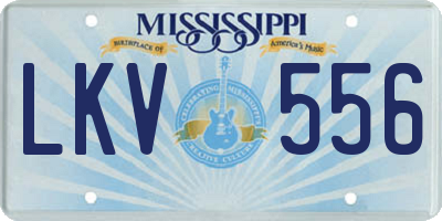 MS license plate LKV556