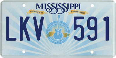 MS license plate LKV591