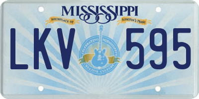 MS license plate LKV595