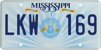 MS license plate LKW169