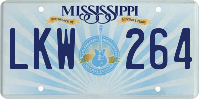 MS license plate LKW264