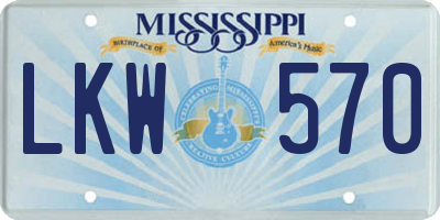 MS license plate LKW570