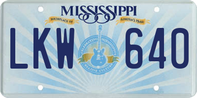 MS license plate LKW640