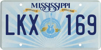 MS license plate LKX169