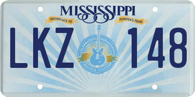 MS license plate LKZ148