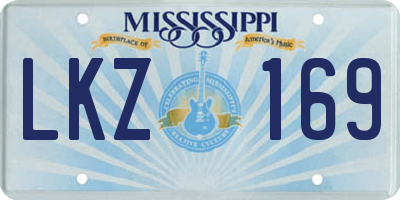 MS license plate LKZ169