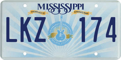 MS license plate LKZ174