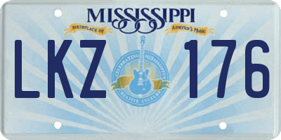 MS license plate LKZ176
