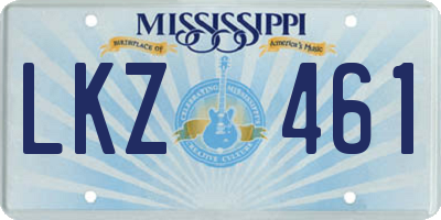 MS license plate LKZ461
