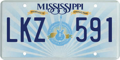 MS license plate LKZ591