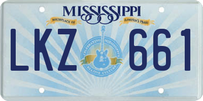 MS license plate LKZ661