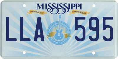 MS license plate LLA595