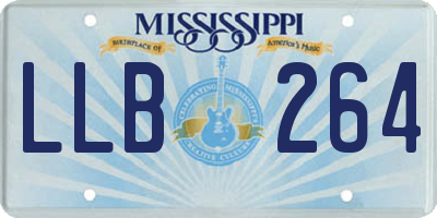 MS license plate LLB264