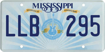 MS license plate LLB295