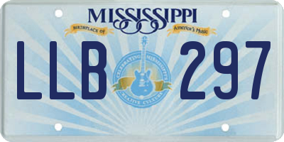 MS license plate LLB297