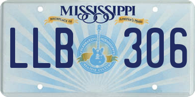 MS license plate LLB306