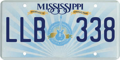 MS license plate LLB338
