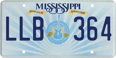 MS license plate LLB364