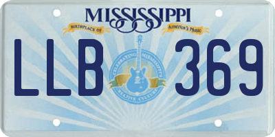MS license plate LLB369