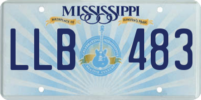 MS license plate LLB483