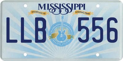 MS license plate LLB556
