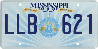 MS license plate LLB621