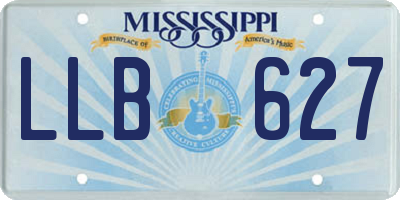 MS license plate LLB627