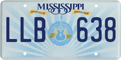 MS license plate LLB638