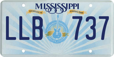 MS license plate LLB737