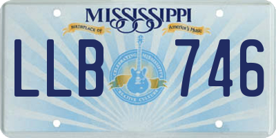 MS license plate LLB746
