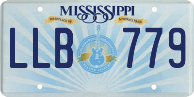 MS license plate LLB779