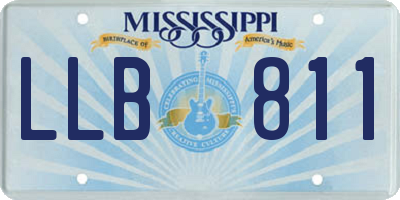 MS license plate LLB811