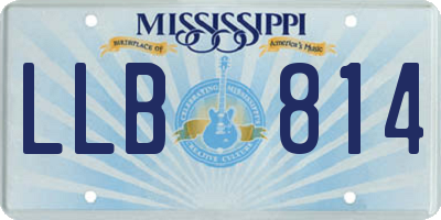 MS license plate LLB814