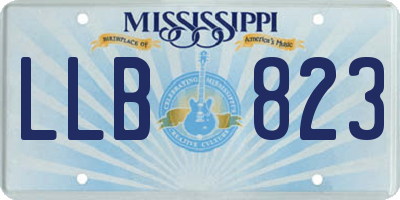 MS license plate LLB823