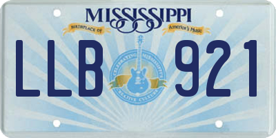 MS license plate LLB921