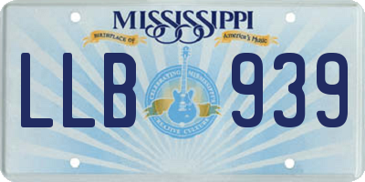 MS license plate LLB939