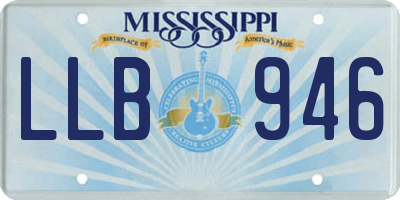 MS license plate LLB946