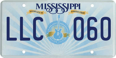 MS license plate LLC060