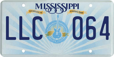MS license plate LLC064